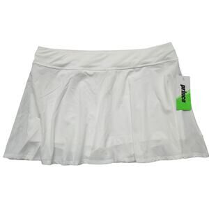 NWT Prince Tennis Match Flounce Skort White Size XL